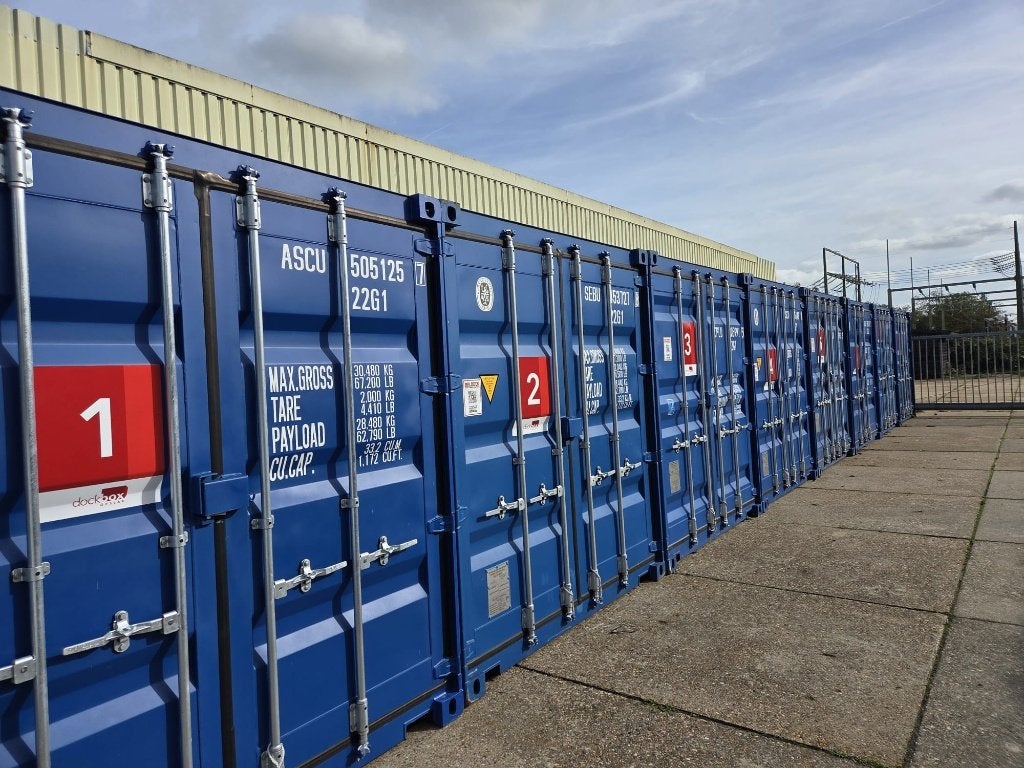 Te huur: 20ft Opslagcontainer in Dokkum, Ophalen of Verzenden, Dockbox, Info@dockboxopslag.nl, Holwerderweg 7 te Dokkum