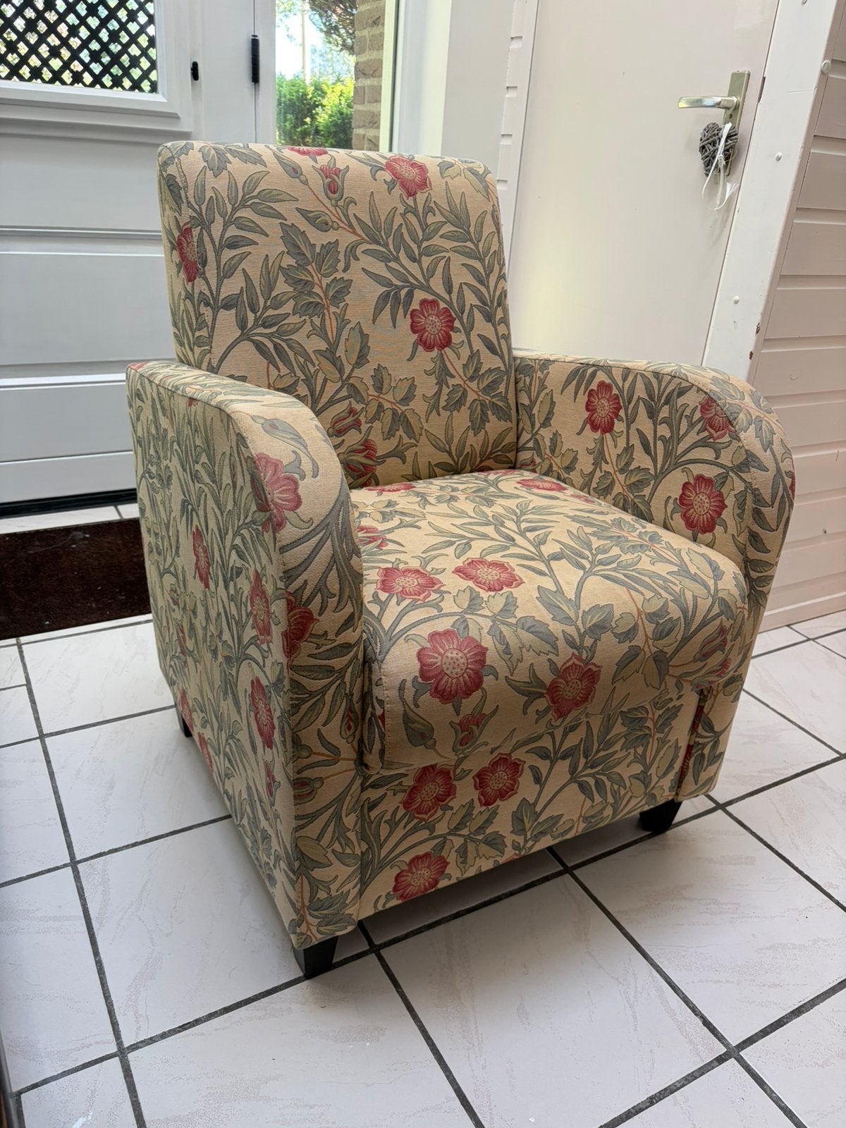 bloemenfauteuil – comfortabele zit, Ophalen, Gebruikt, Minder dan 75 cm, Landelijk
