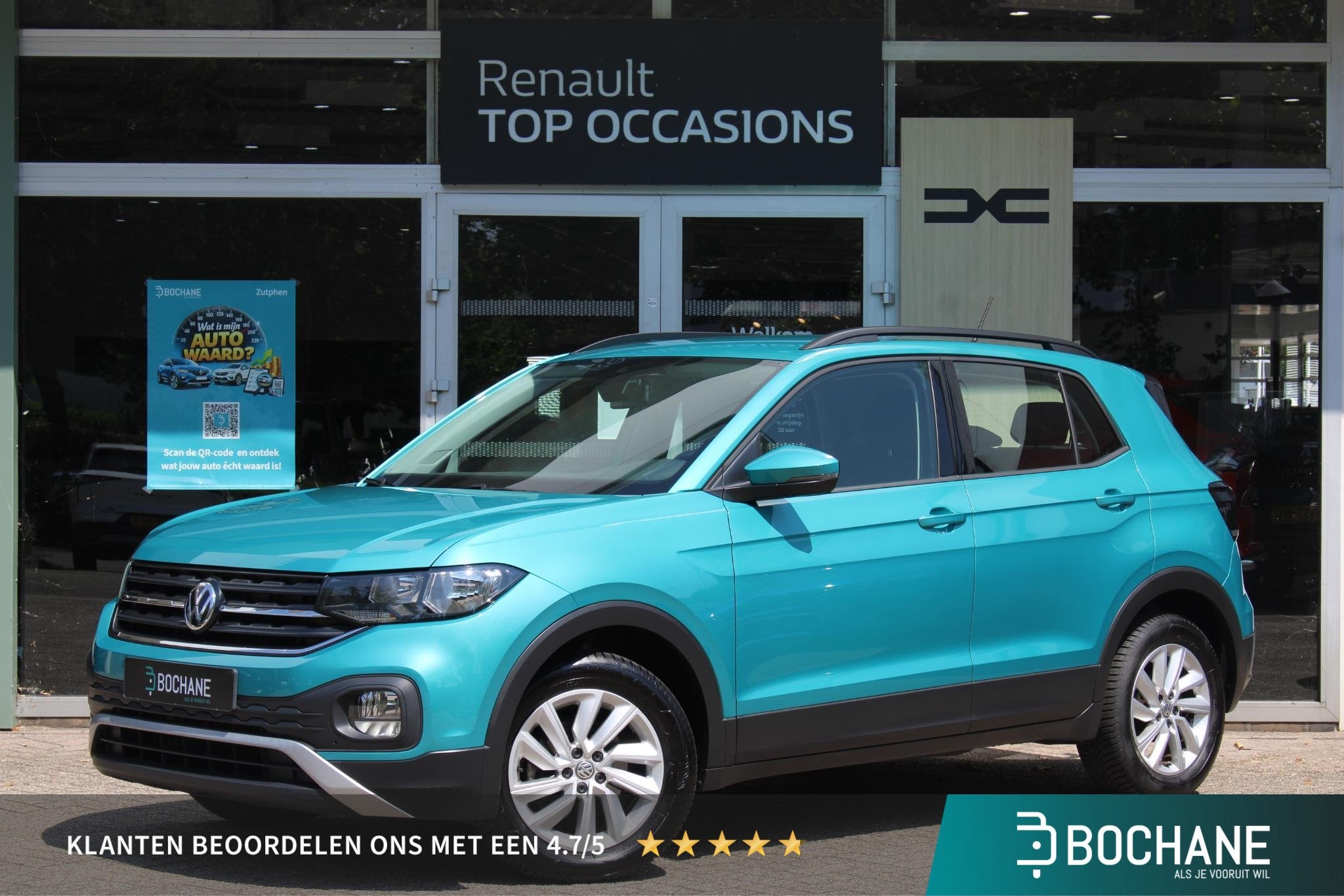 Volkswagen T-Cross 1.0 TSI Life Automaat 116PK | Achteruitri, Auto's, Gebruikt, 116 pk, Origineel Nederlands, 630 kg