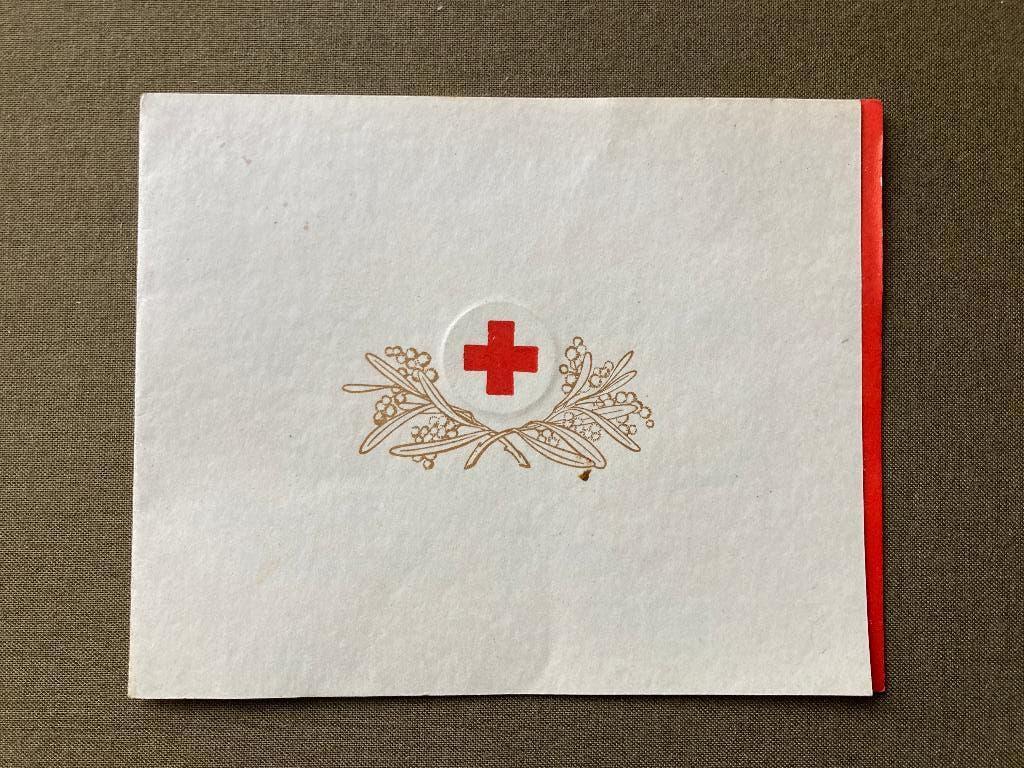 Kaart Rode Kruis Australië Australian Red Cross Society ARCS, Ophalen of Verzenden, Landmacht, Overige gebieden, Foto of Poster
