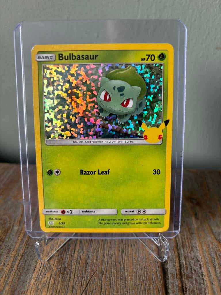 Bulbasaur #1 Holo McDonald’s 25th Anniversary, Ophalen of Verzenden, Losse kaart