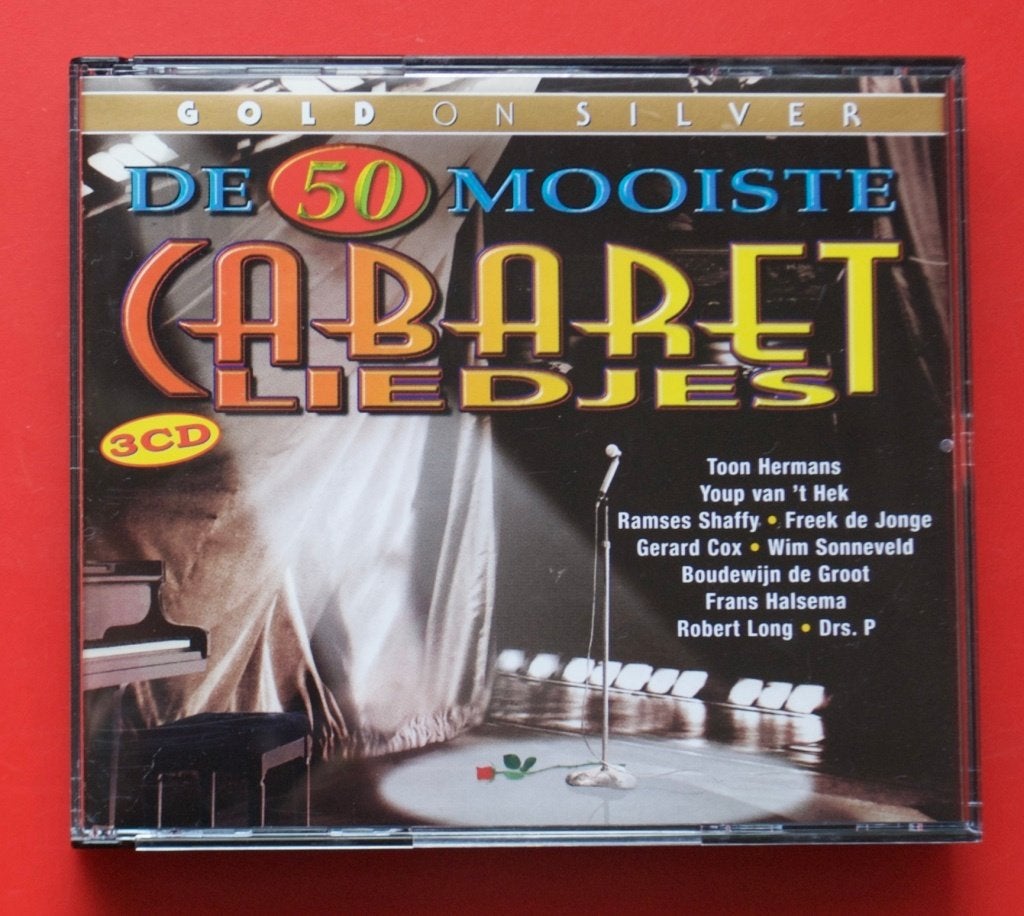 3cd De 50 mooiste cabaretliedjes gold on silver Wim Kan, Ophalen of Verzenden, Gebruikt, Nederlandstalig