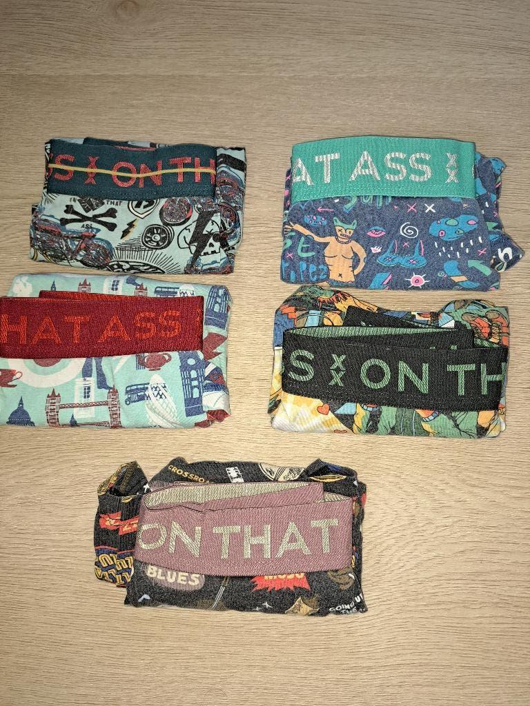 on that ass boxershorts maat L 5 x, Ophalen of Verzenden, Overige kleuren, Boxer