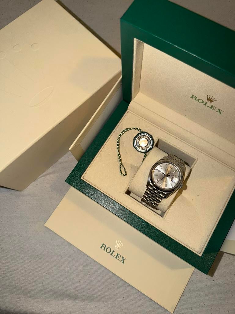 Rolex datejust 36mm 2022 FULL SETT, Ophalen, Zo goed als nieuw, Staal, Rolex