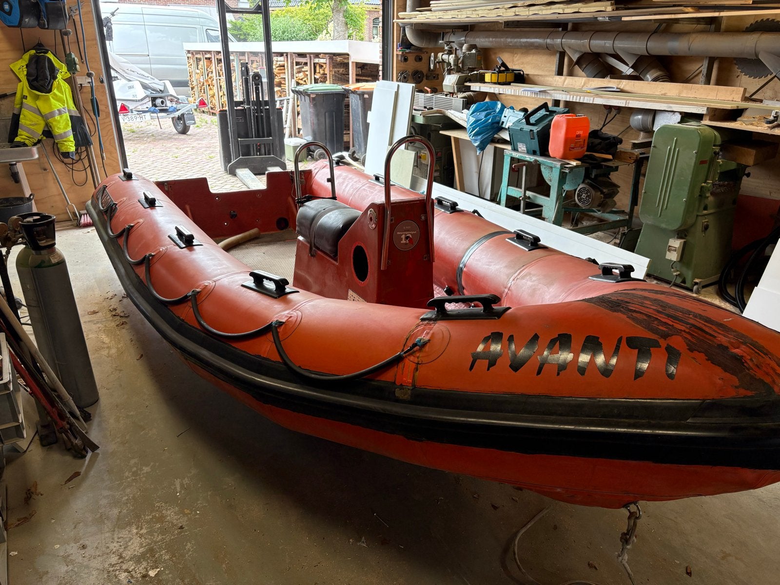 Rib rubberboot 4,80m - Leuk project, Watersport en Boten, Rubberboten, Ophalen, Gebruikt