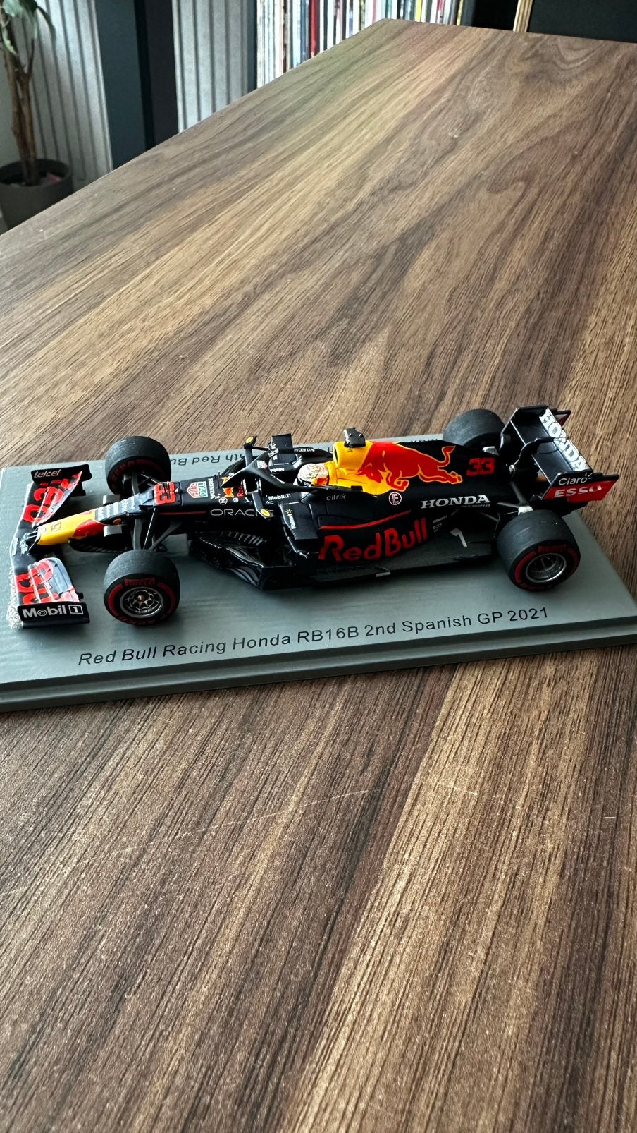 Max verstappen RB 16B spark 1:43 spanish GP 2021, Ophalen of Verzenden, Zo goed als nieuw, Formule 1
