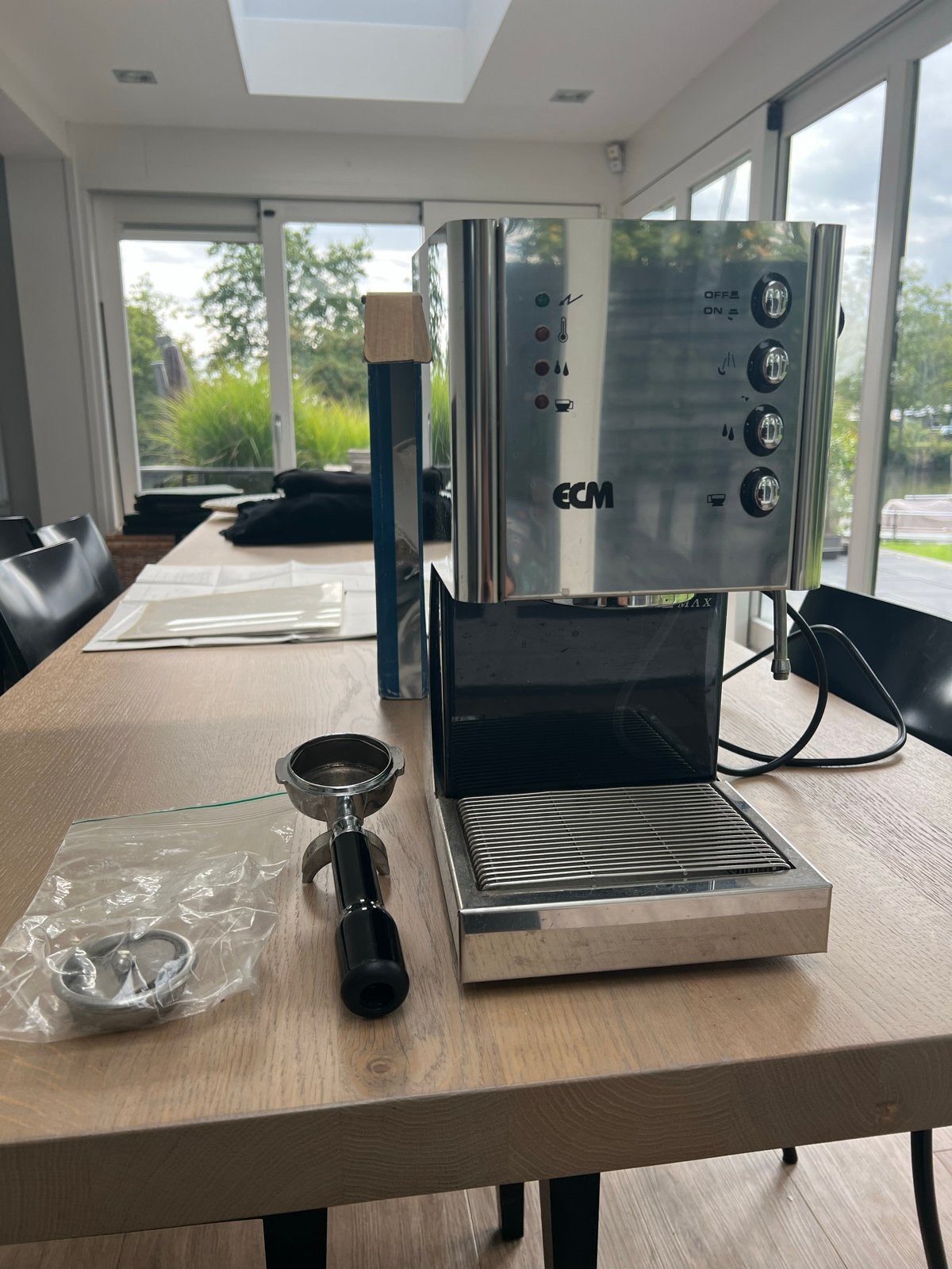ECM Espresso apparaat - Klassiek design, perfecte koffie, Gebruikt, Espresso apparaat, Gemalen koffie, 1 kopje