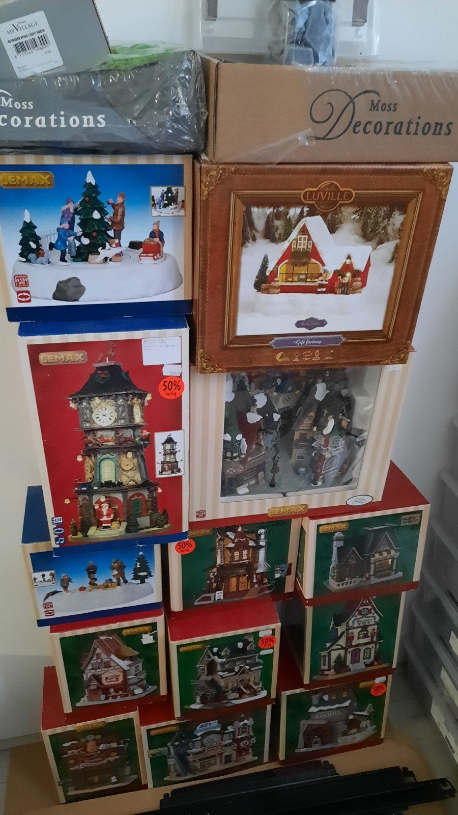 lemax luville kersthuisjes voor een kerstdorp, Ophalen
