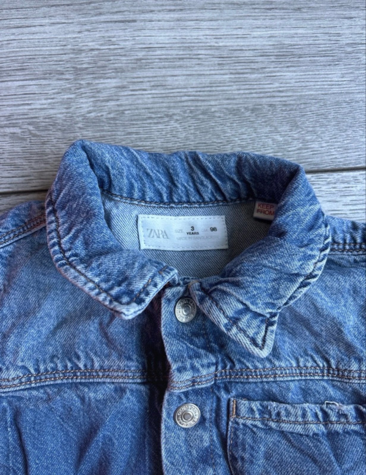 Zara denim jurk maat 98, Ophalen of Verzenden, Zo goed als nieuw, Meisje, Jurk of Rok