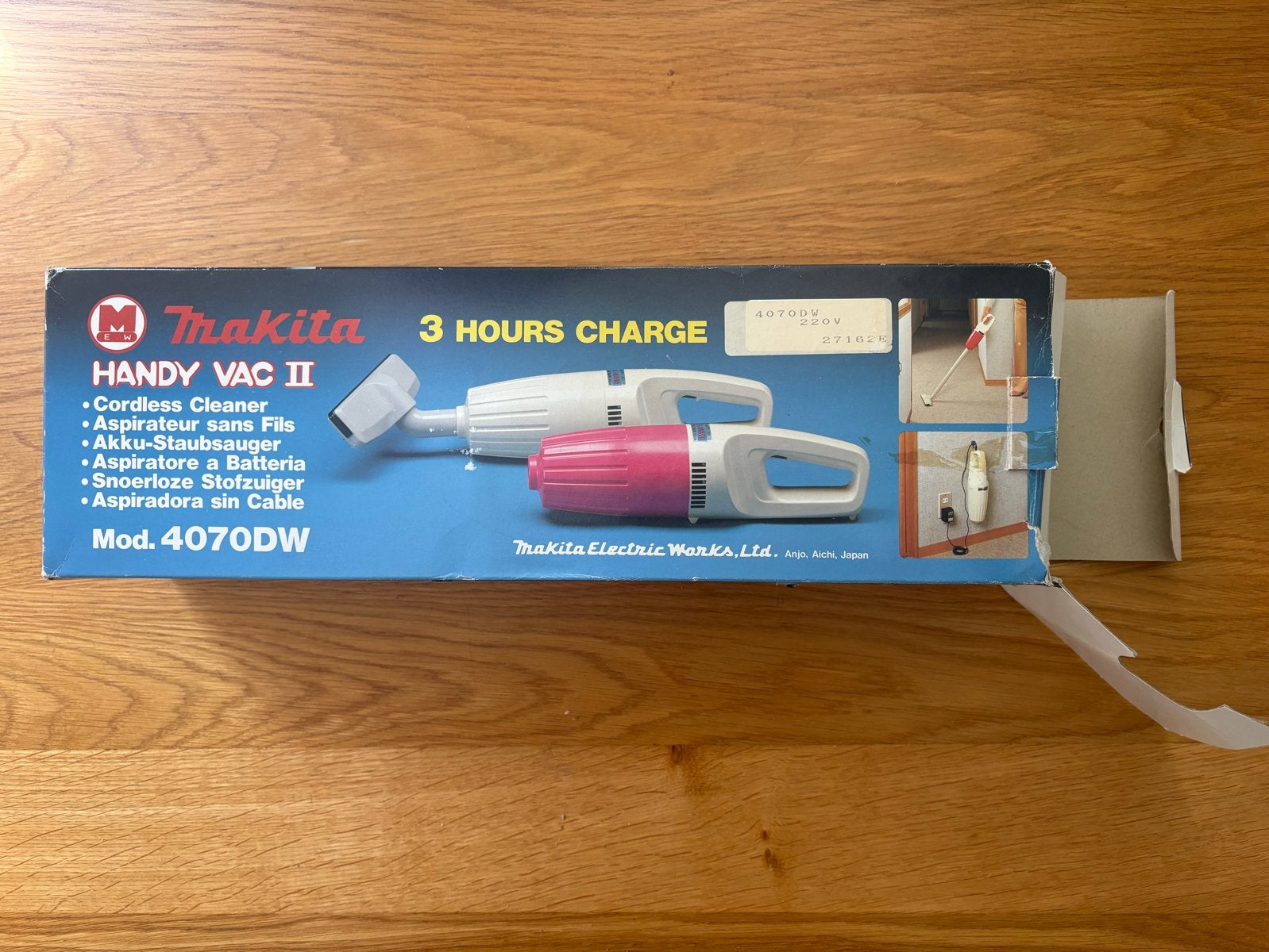 Makita Handy Vac II retro stofzuiger/kruimeldief, Ophalen, Gebruikt, Kruimeldief, Draadloos
