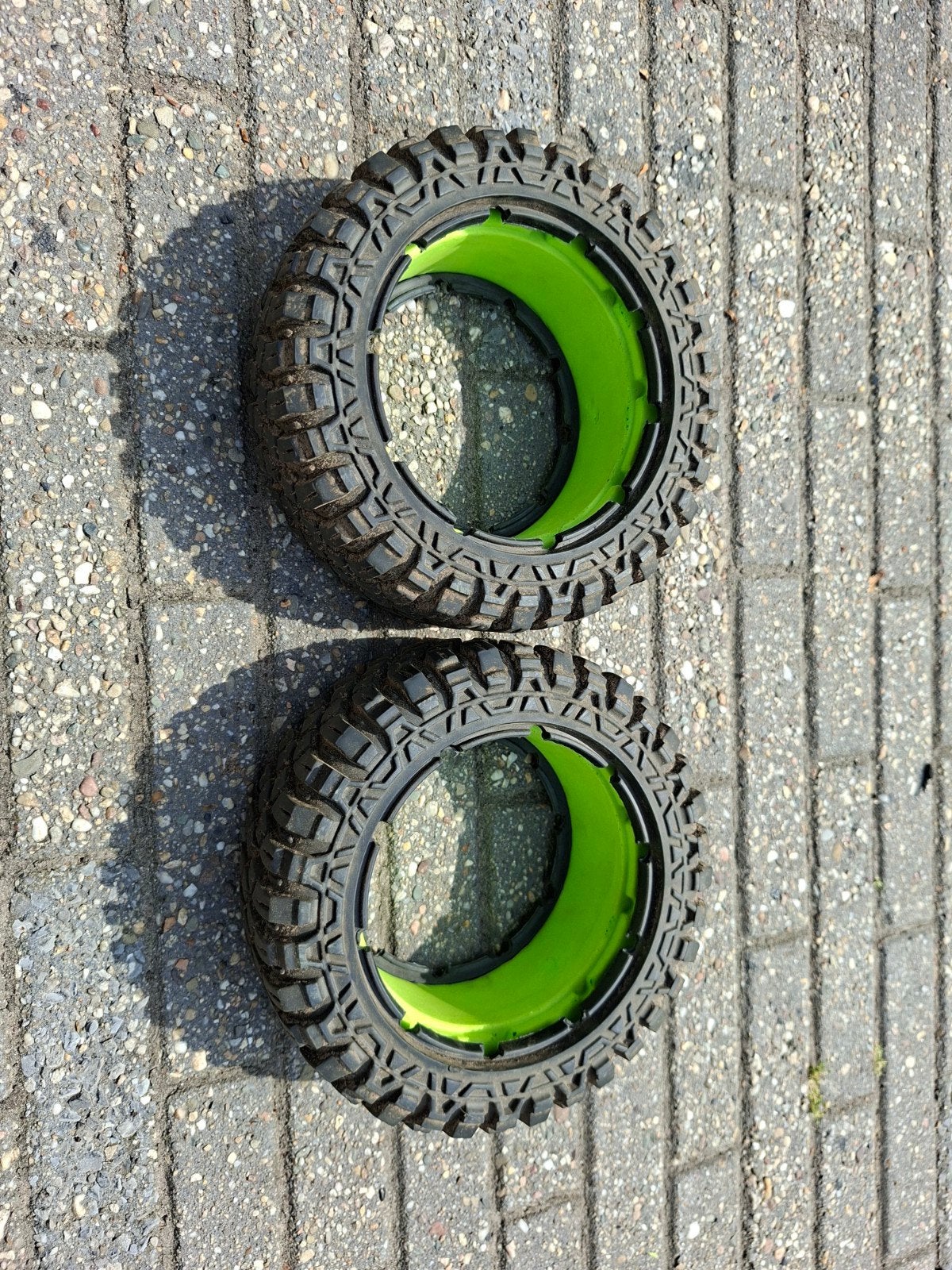 Losi DBXL-E banden met inserts - Maxxis Crawler LT, Ophalen of Verzenden, Gebruikt, Overige schalen, Onderdeel