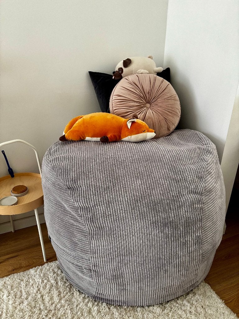 vetsak Bean Bag Medium, Ophalen, Gebruikt, Grijs, Zitzak