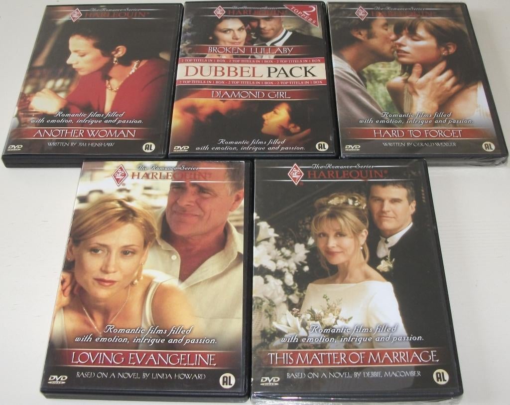 Film-Serie *** HARLEQUIN *** 5 stuks, Alle leeftijden, Ophalen of Verzenden, Zo goed als nieuw