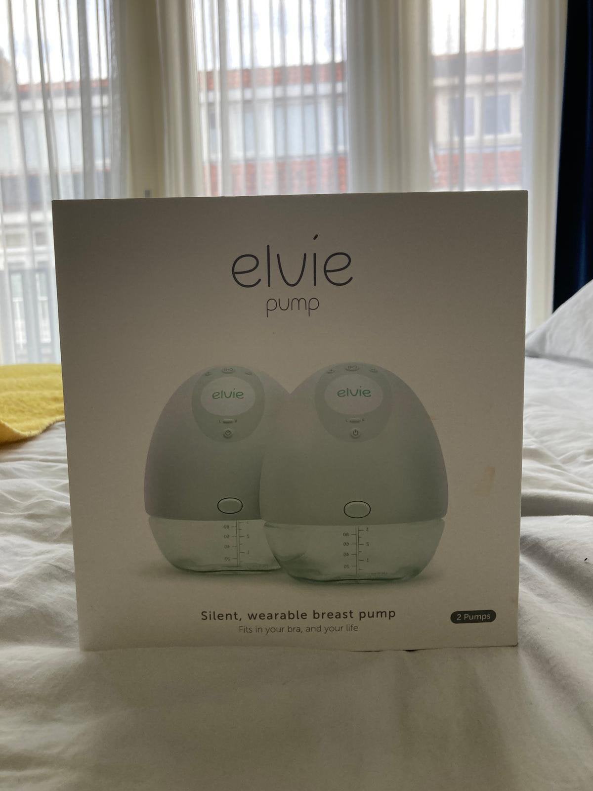 Elvie pump double draadloze dubbelzijdige borstkolf, Ophalen of Verzenden, Zo goed als nieuw, Borstkolf