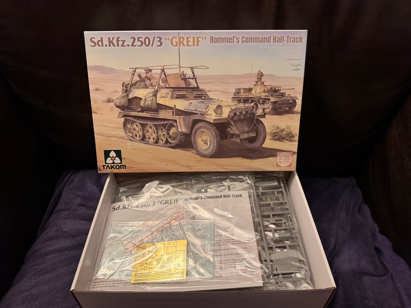 1/35 Takom Sd.Kfz.250/3 "GREIF" Rommel's Command Half-Track, Overige merken, Tank, 1:32 tot 1:50, Nieuw