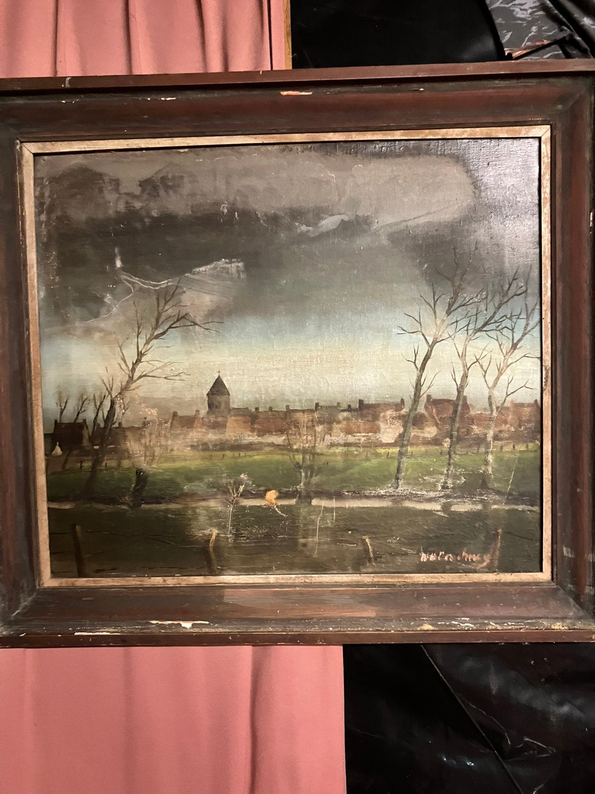 Oude schilderij, Ophalen