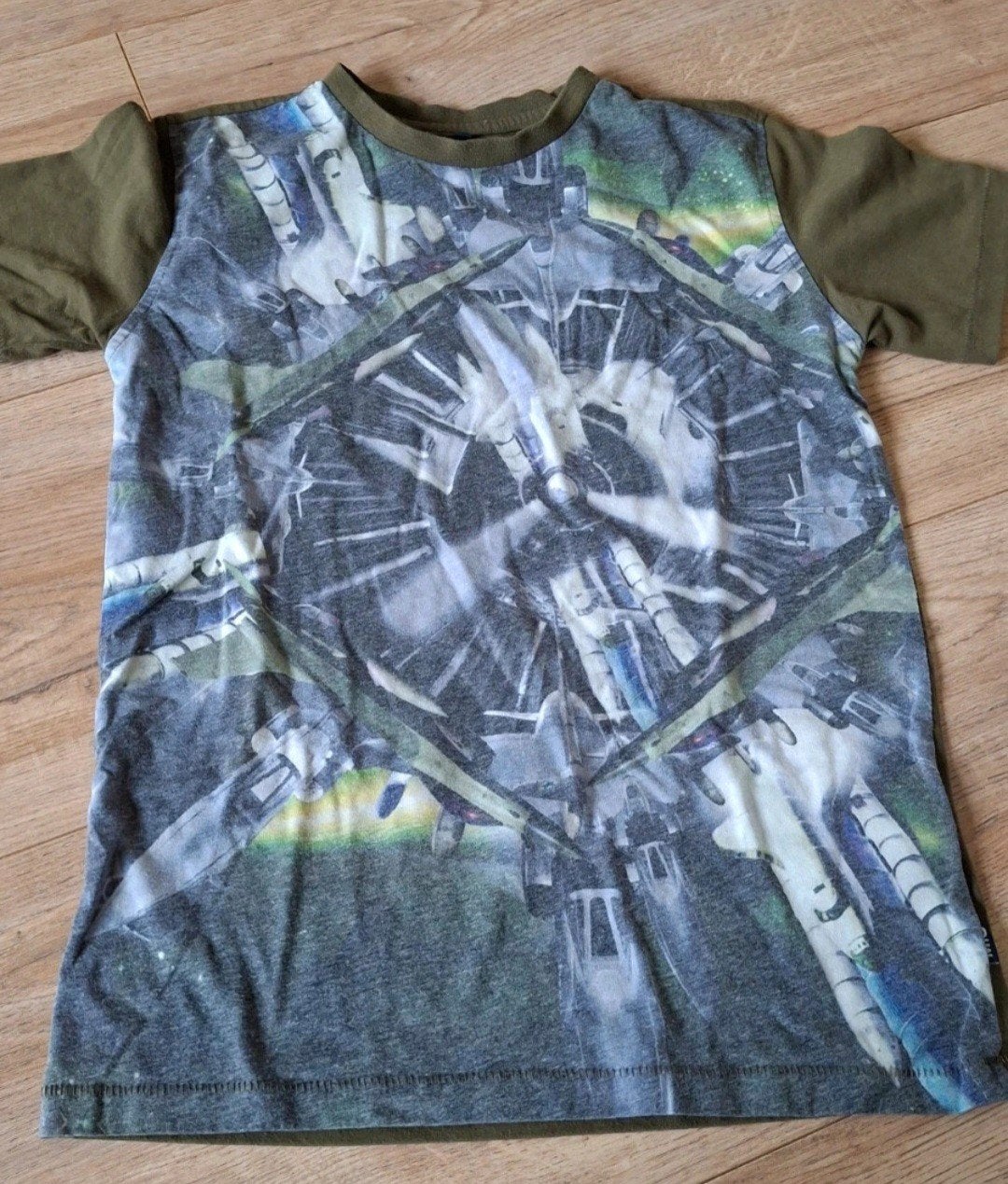 Stoer T-shirt met print voor jongens - Maat 164, Gebruikt, Ophalen of Verzenden, Shirt of Longsleeve, Onbekend