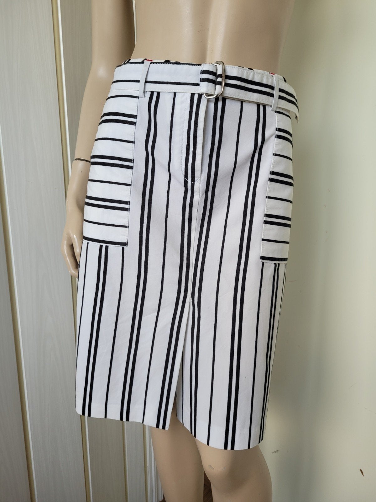 Tommy Hilfiger rok midi zomer katoen maat M/38, Maat 38/40 (M), Wit, Ophalen of Verzenden, Zo goed als nieuw