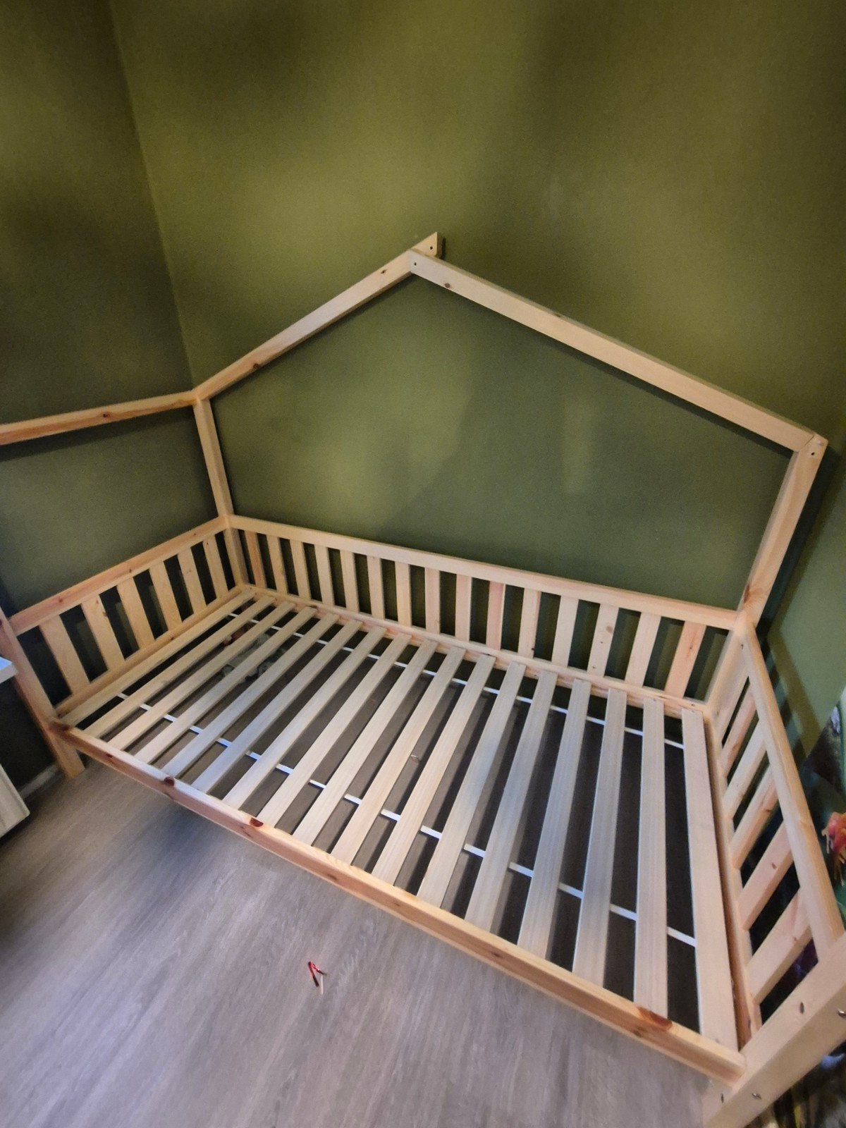 Dallas bed met dakje (compleet en netjes, zie beschrijving, Ophalen, Zo goed als nieuw, 180 cm of meer, 85 tot 100 cm