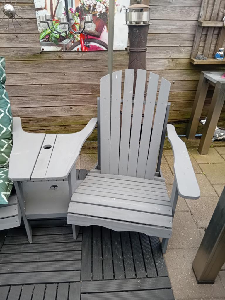 Duo tuinbankje, Tuin en Terras, Ophalen, Zo goed als nieuw, Hout