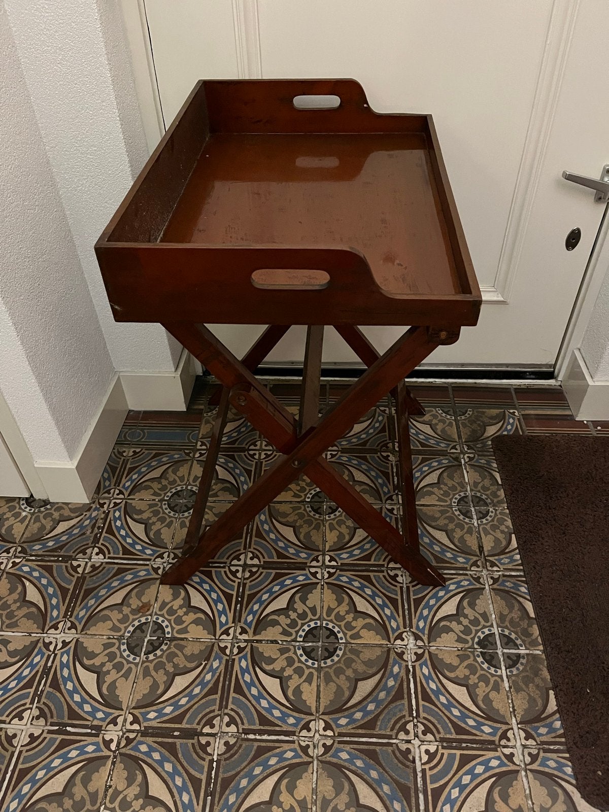 Butlertray/side table, Ophalen