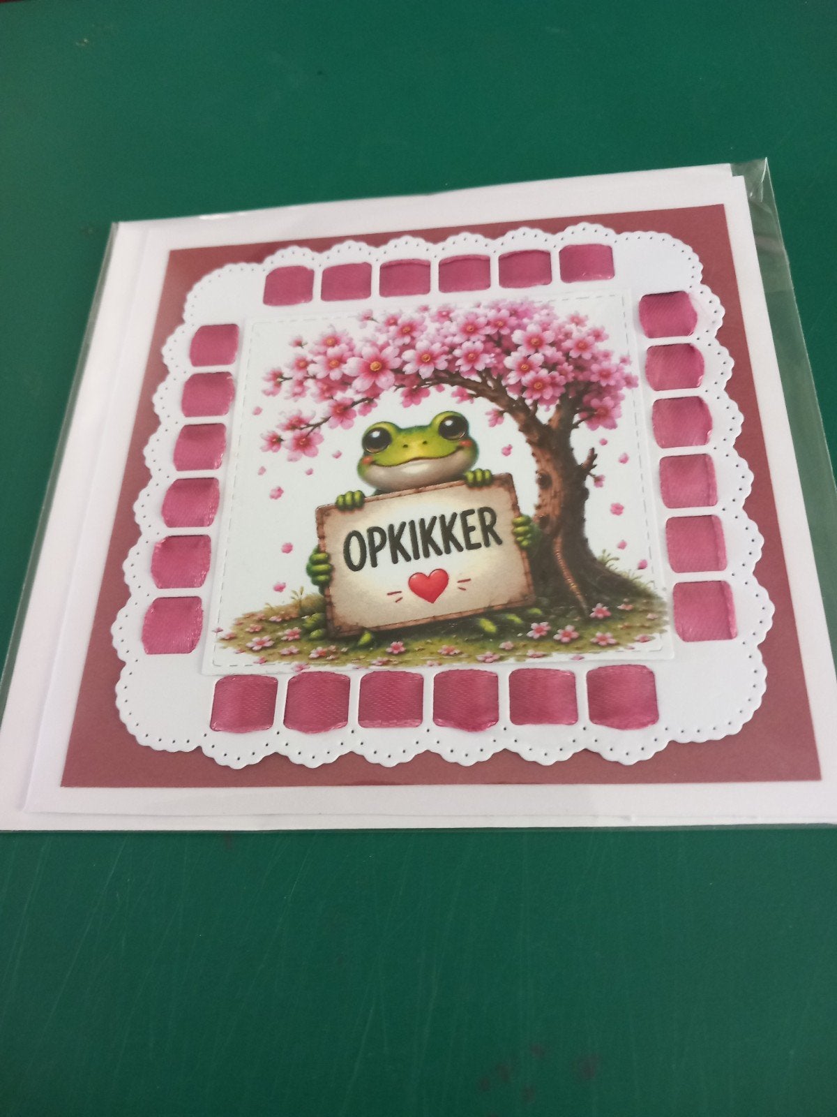 OPKIKKER KAARTJE, Hobby en Vrije tijd, Kaarten | Zelfgemaakt, Ophalen of Verzenden, Zo goed als nieuw, Overige thema's