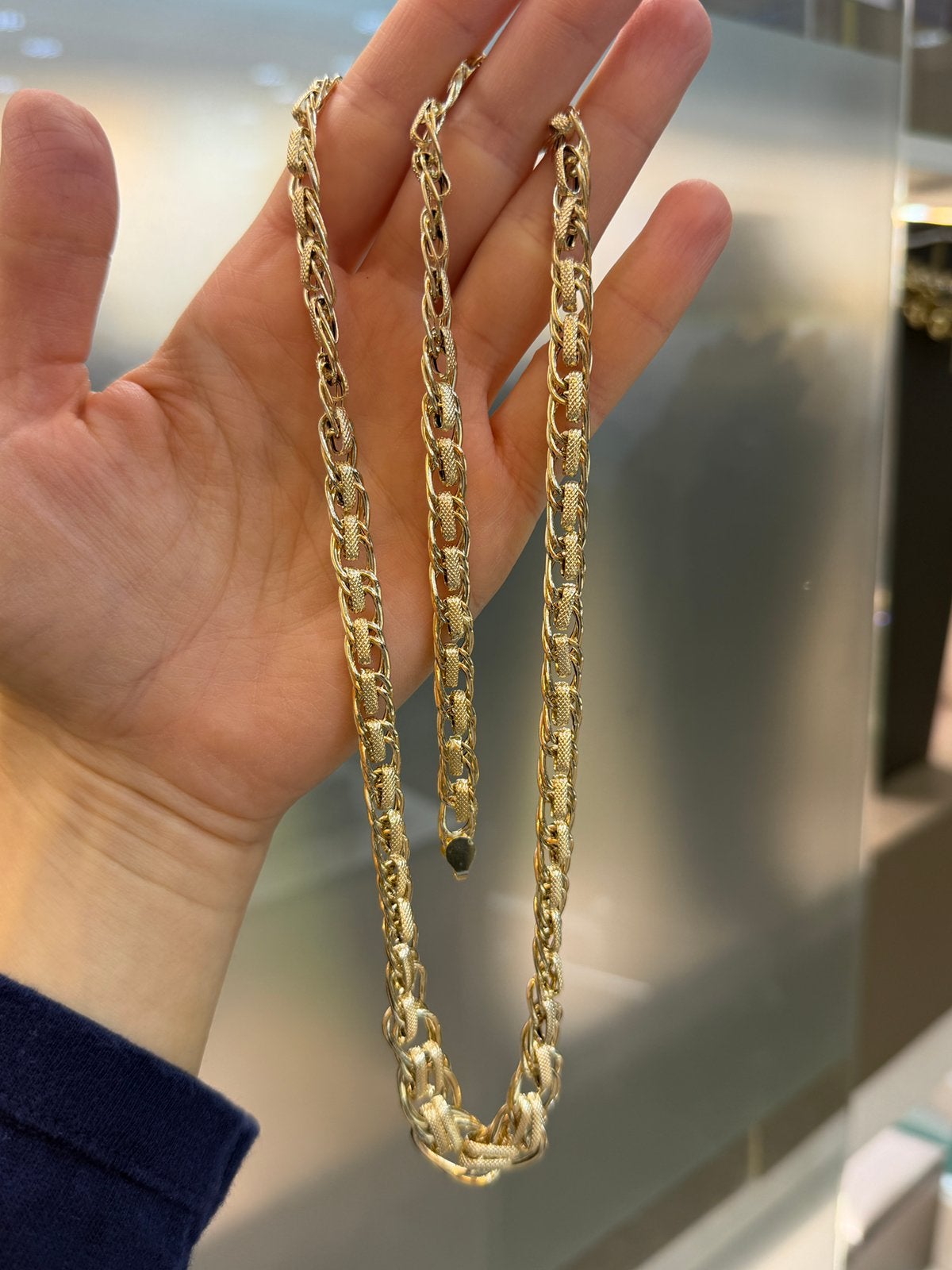 14KT Goud - 12.9 Gram - Ketting - Armband- Vrouwenset, Ophalen, Nieuw, Goud