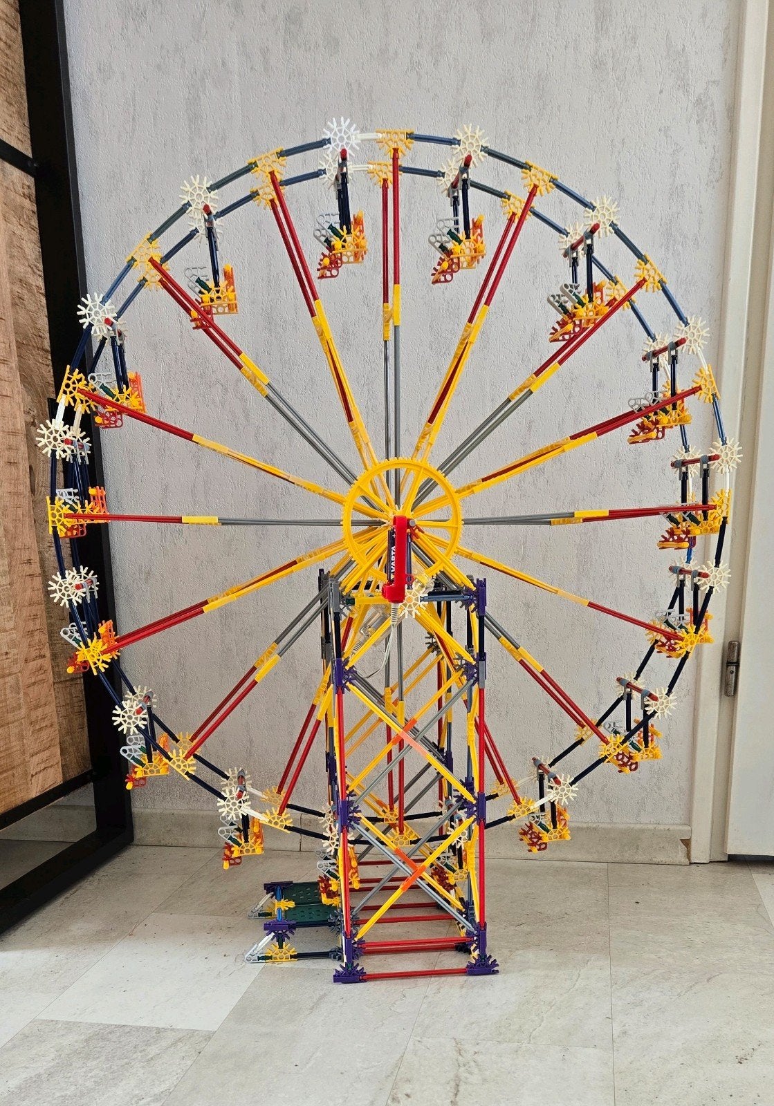 k'nex groot reuzenrad ongeveer 90 cm hoog, Ophalen of Verzenden, Bouwen