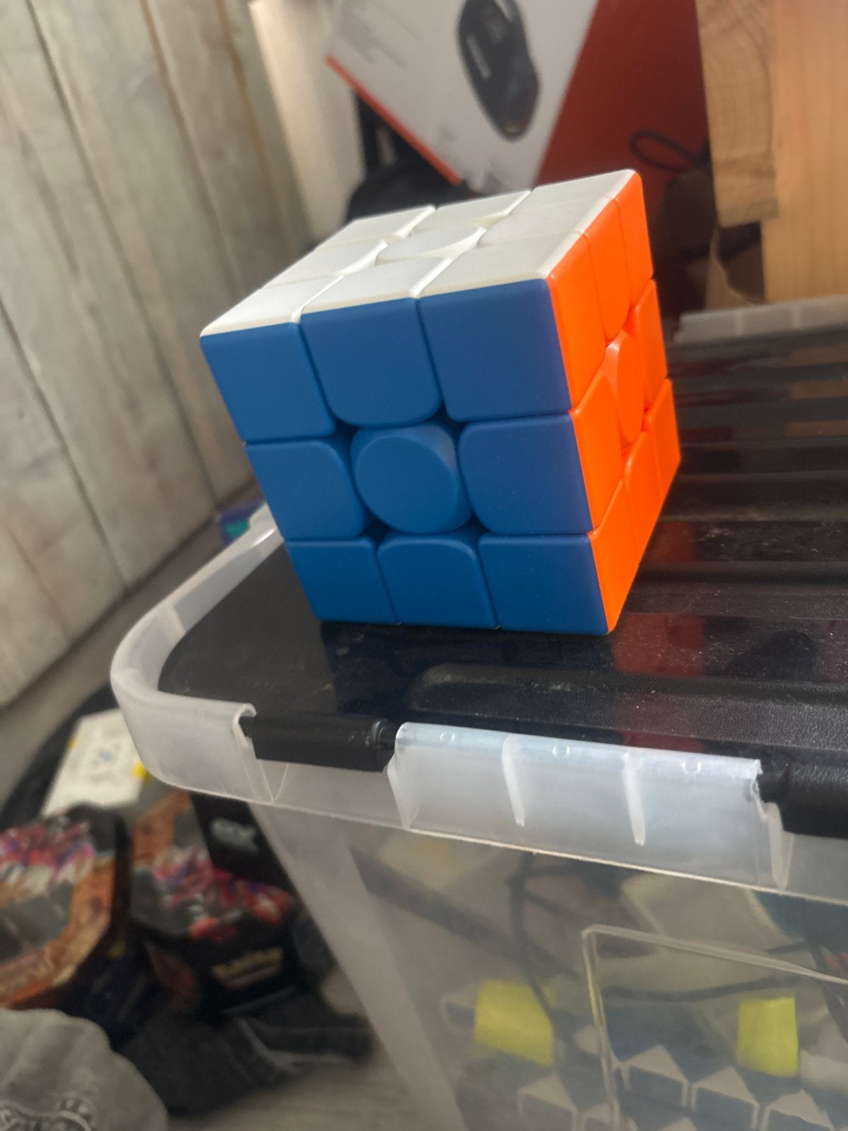 Rubiks kubus - Blauw, Oranje, Wit,groen,rood,geel, Ophalen of Verzenden, Zo goed als nieuw