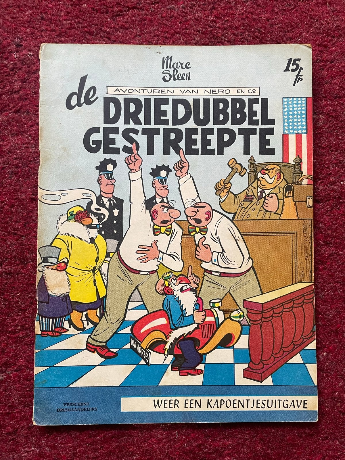 Nero - De Driedubbelgestreepte (Marc Sleen), Eén stripboek, Ophalen of Verzenden, Gelezen