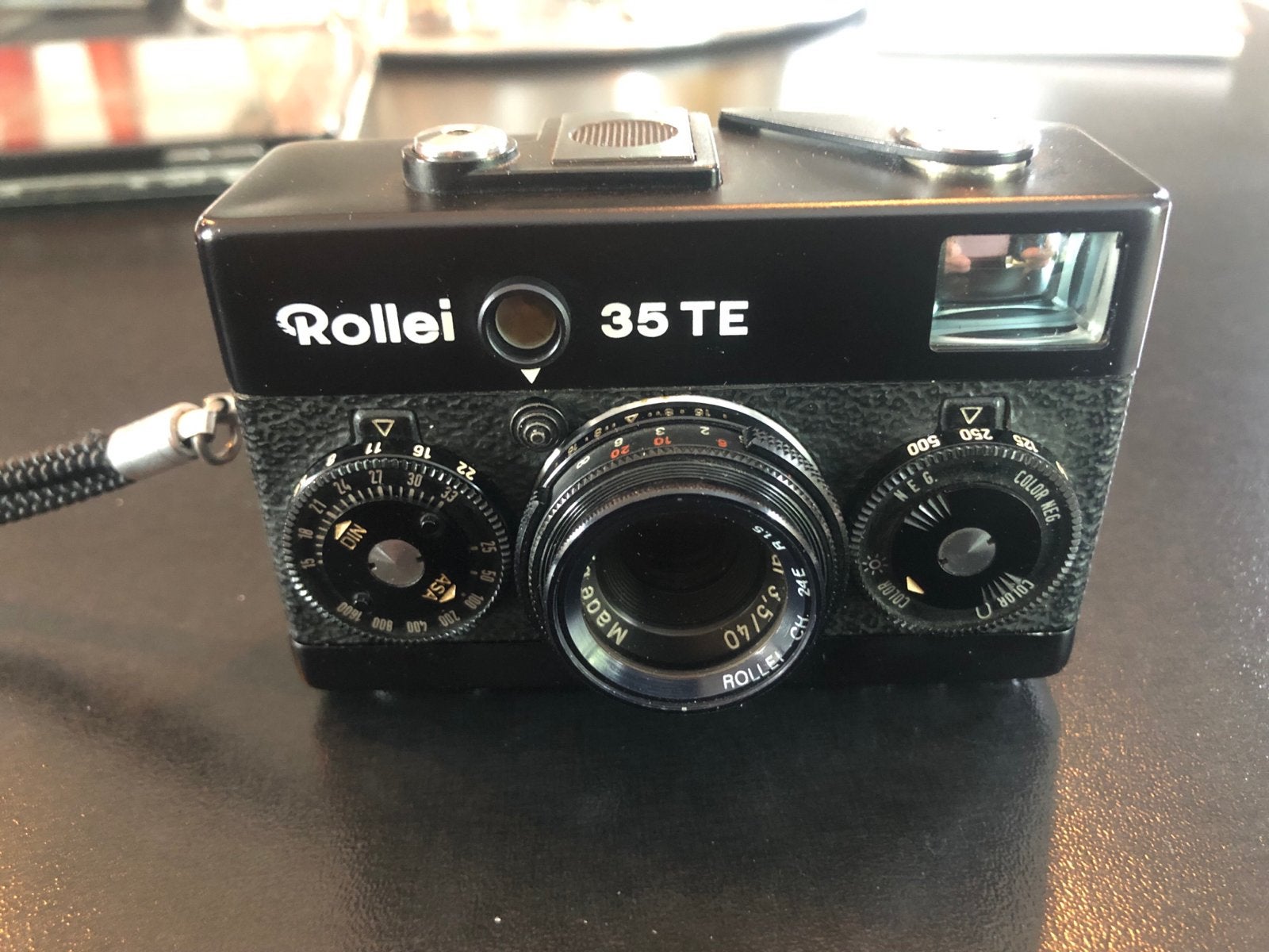 Rollei 35 TE camera met Tessar 3,5/40 lens - Collectors item, Ophalen of Verzenden, Gebruikt, Compact, Overige Merken
