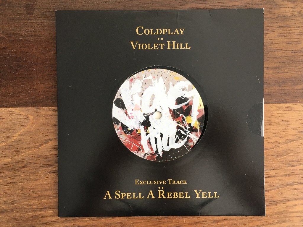 Vinyl Single PROMO Coldplay Violet Hill +SpellRebelYell ZGAN, Cd's en Dvd's, Speciale editie, 7 inch, Ophalen of Verzenden, Zo goed als nieuw