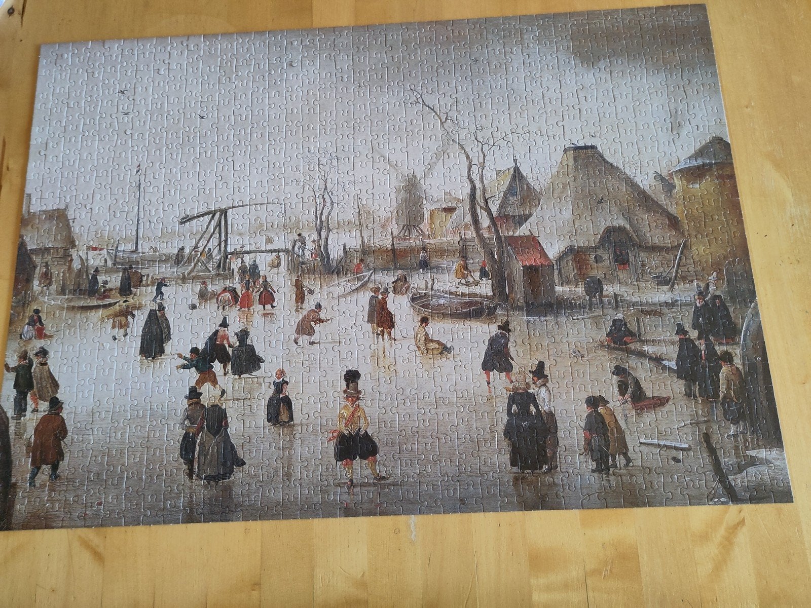 Puzzel 1000 stukjes, Ophalen