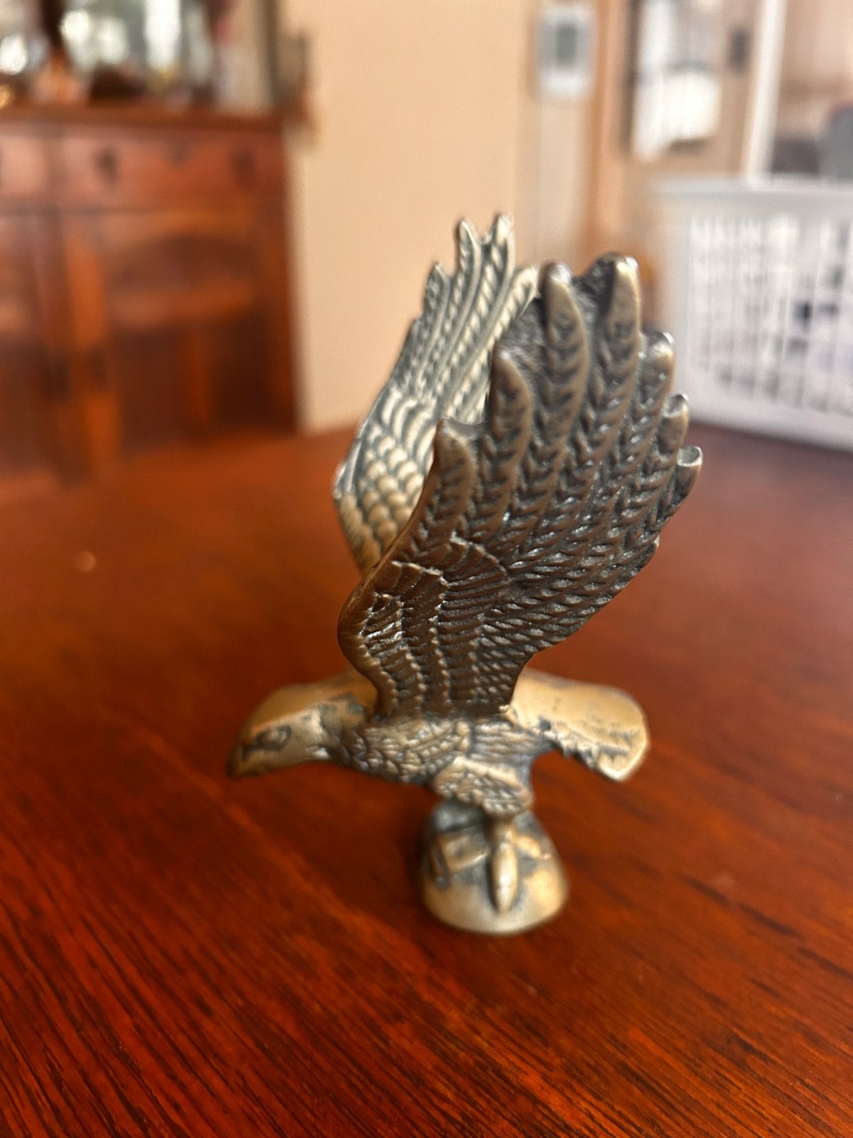 Vintage Messing Adelaar Beeldje - Decoratief, Ophalen of Verzenden