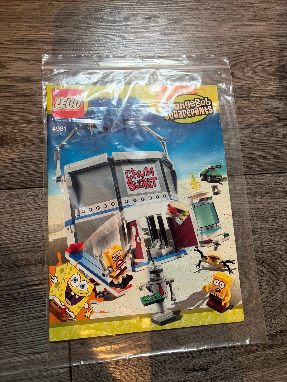 Lego Spongebob Squarepants 4981 Chum Bucket instructieboekje, Overige thema's, Lego, Accessoire, Nieuw