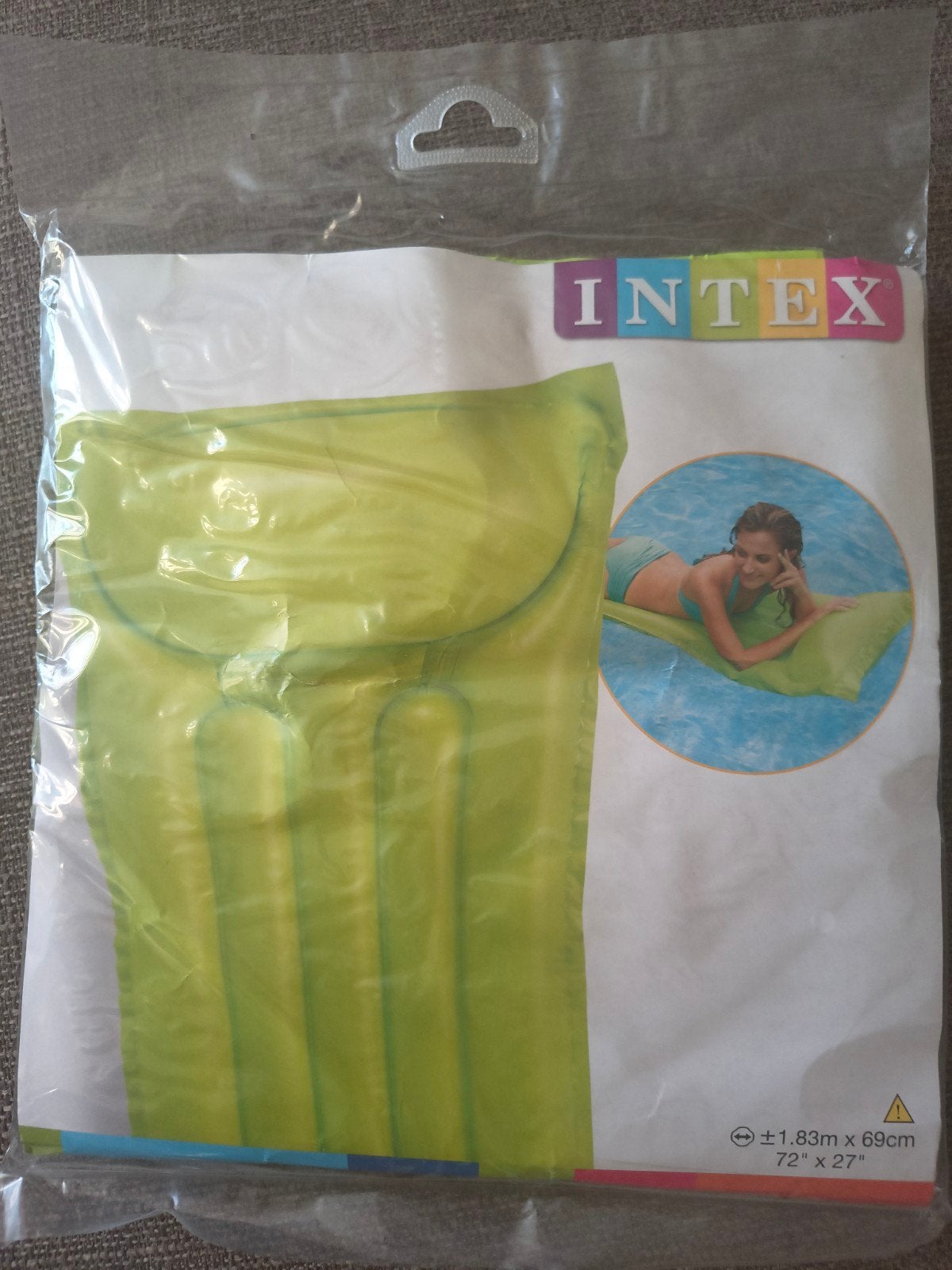 Intex Luchtbed Groen - 1.83m x 69cm, Ophalen of Verzenden