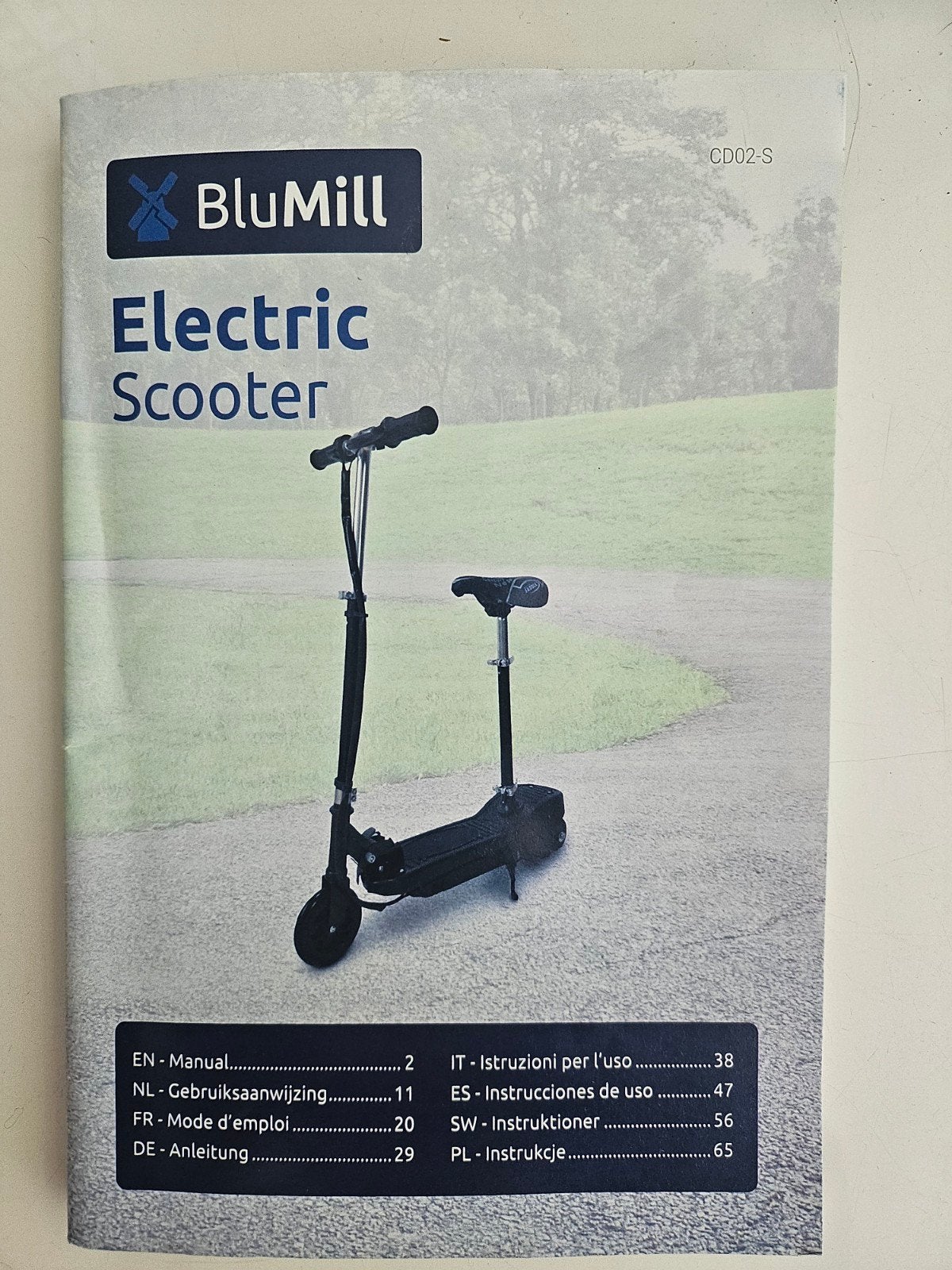 Elektrische Step (E-Scooter) met Zadel, Ophalen, Gebruikt, Elektrische step (E-scooter), BluMill