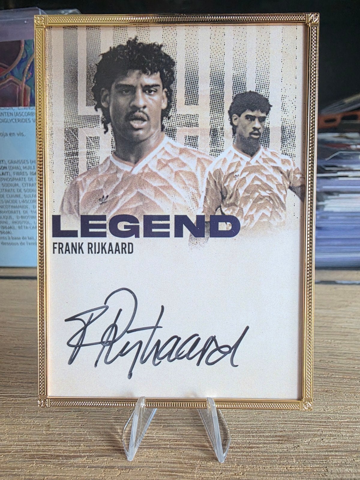 Frank Rijkaard Futera Autograph 01/04 + Haaland Relic, Ophalen of Verzenden