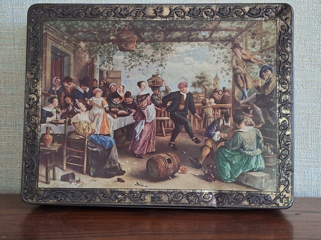 Koekblik met schilderij van Jan Steen, Ophalen, Gebruikt, Koek(jes), Overige merken