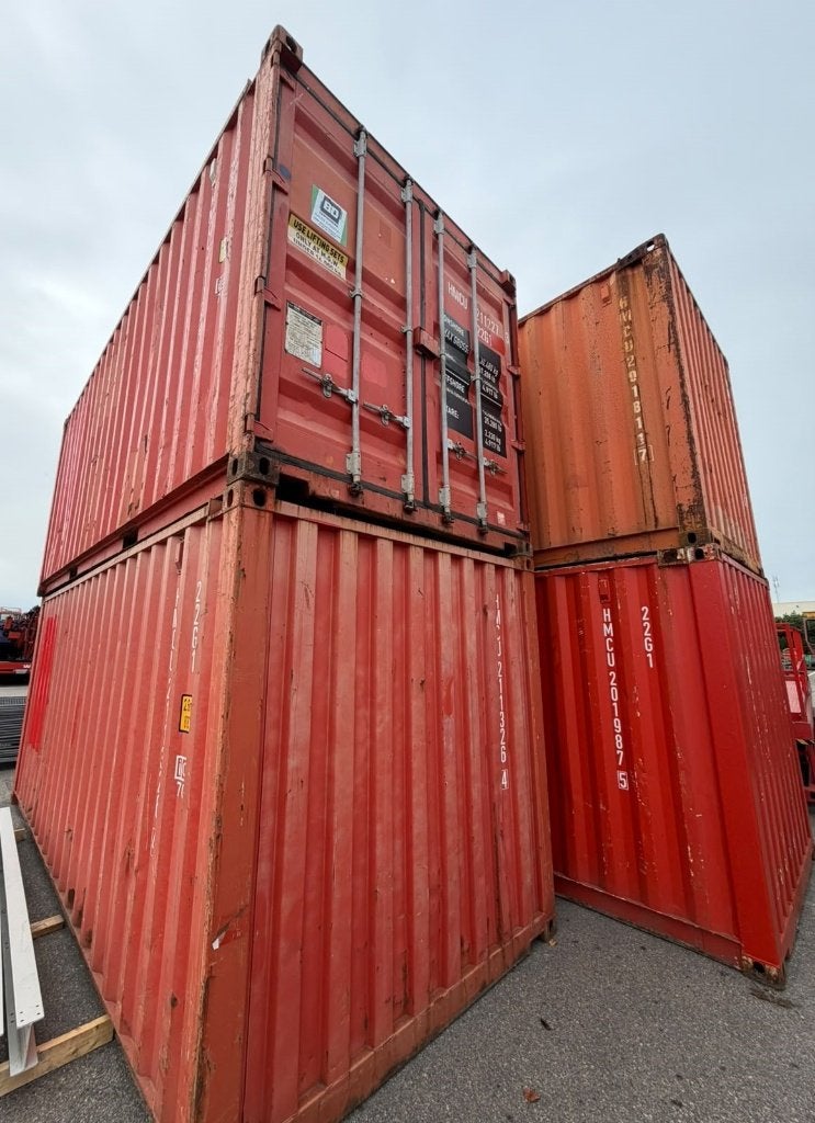 Zeecontainer 20ft., Ophalen