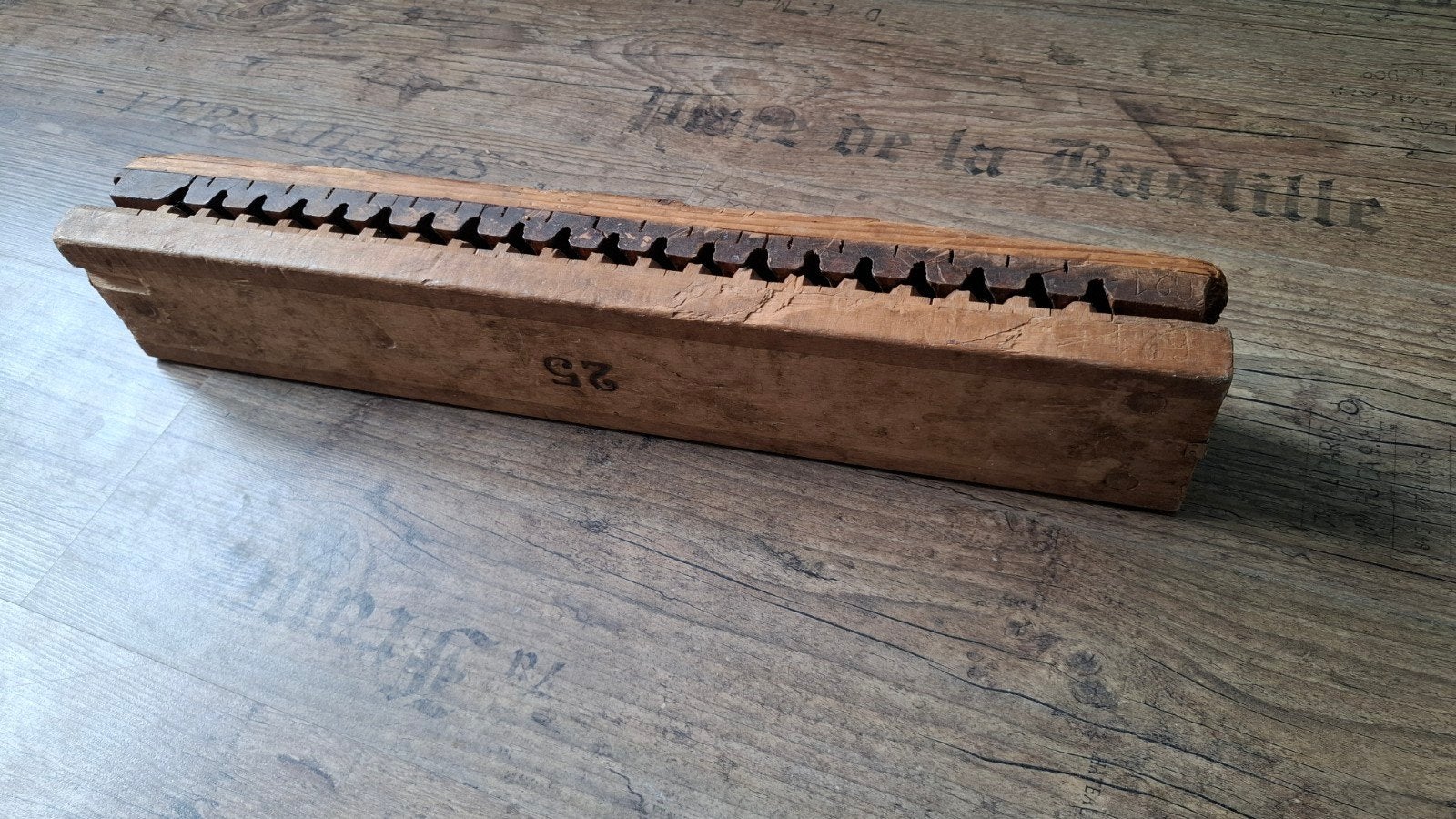 Antieke houten sigarenmal - Vintage sigarenmakerstool, Ophalen of Verzenden