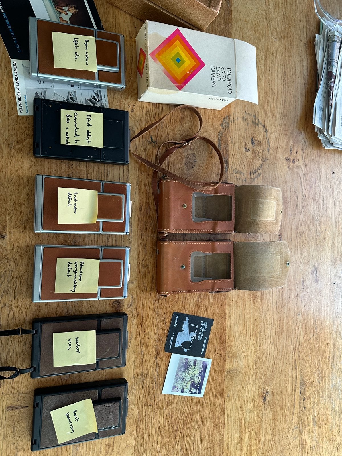 7 x Polaroid SX-70 camera., Audio, Tv en Foto, Fotocamera's Analoog, Ophalen of Verzenden, Gebruikt, Polaroid, Polaroid