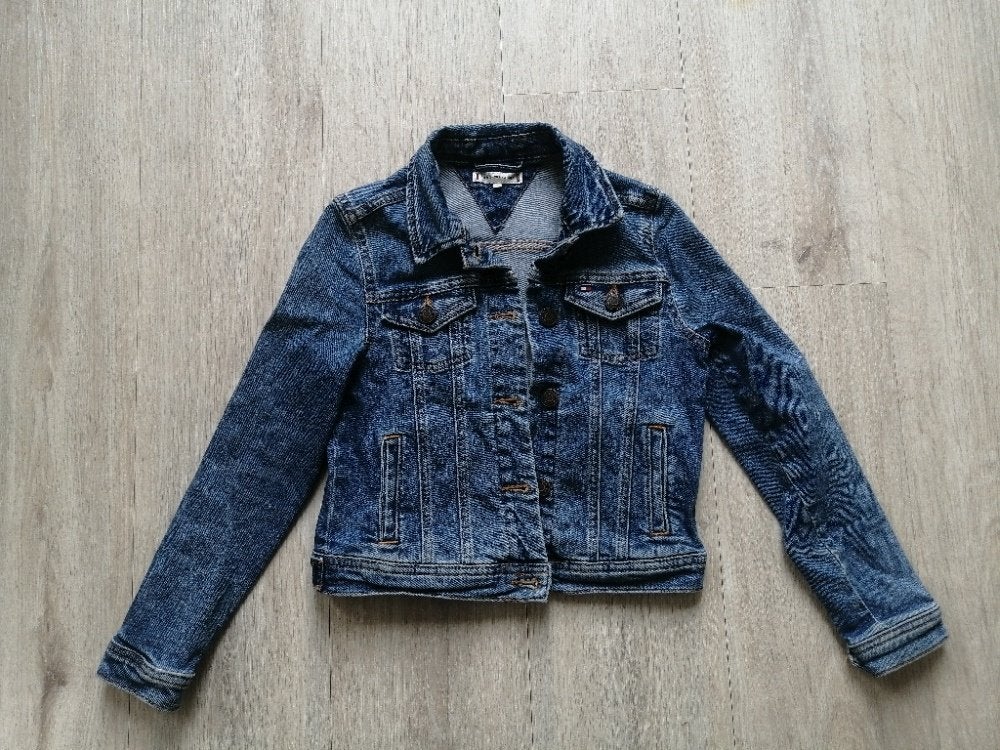 Tommy Hilfiger Spijkerjasje, maat 140., Ophalen of Verzenden, Zo goed als nieuw, Maat 140