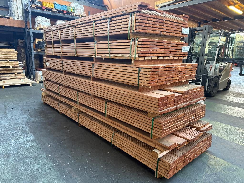 Vlonderdelen Hardhout en Douglas, 1e kwaliteit!, Ophalen, Nieuw, Hout