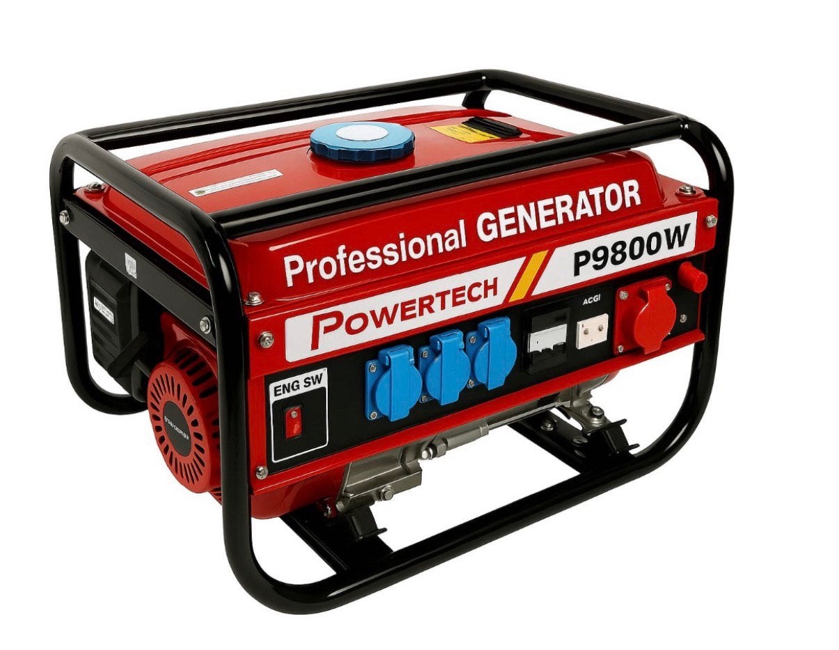 Benzine Noodstroom Aggregaat 9500W/9800W Trekstart of electr, Elektrisch startend, Voor aggregaten en gereedschappen, Zie ook onze andere advertenties