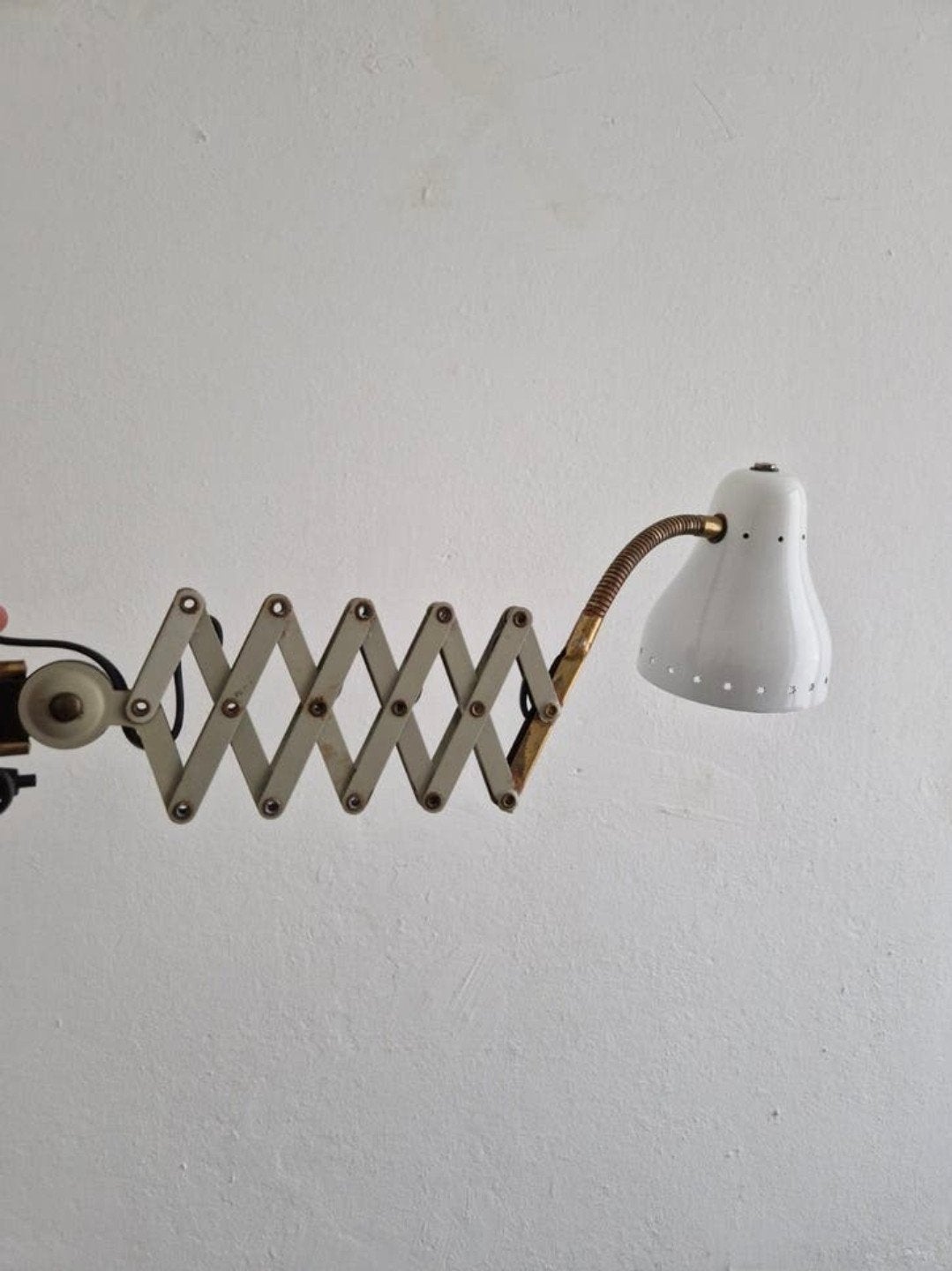 Vintage Hala wandlamp schaarlamp Busquet, Huis en Inrichting, Ophalen of Verzenden, Zo goed als nieuw
