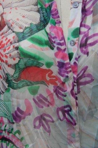 Blouse gekleurd Zoenne Etoile du Monde mt 3 (M) trans Vaste, Maat 38/40 (M), Overige kleuren, Ophalen of Verzenden, Zo goed als nieuw