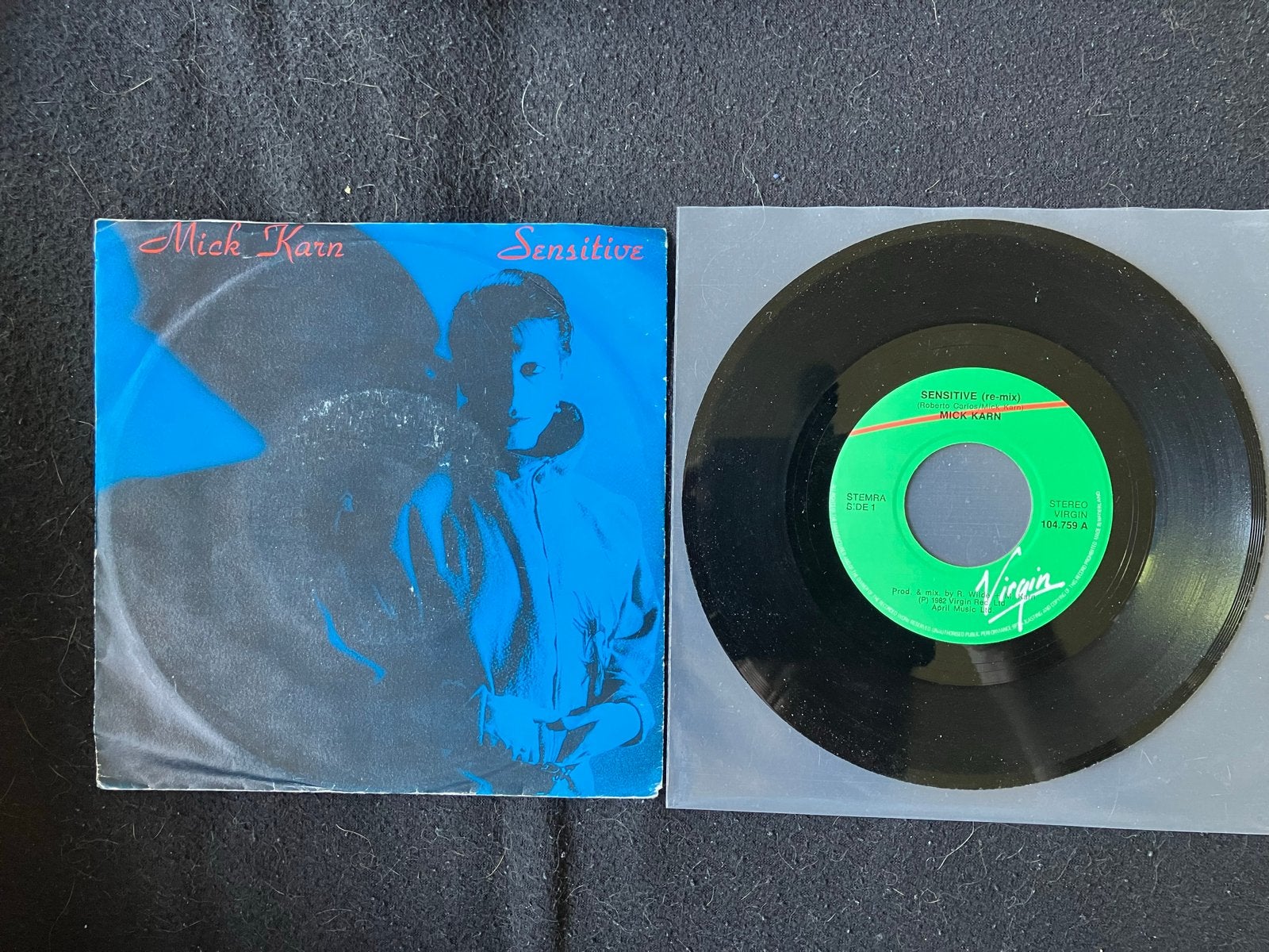 Mick Karn - Sensitive (7 inch vinyl single), Gebruikt, 7 inch, Pop, EP