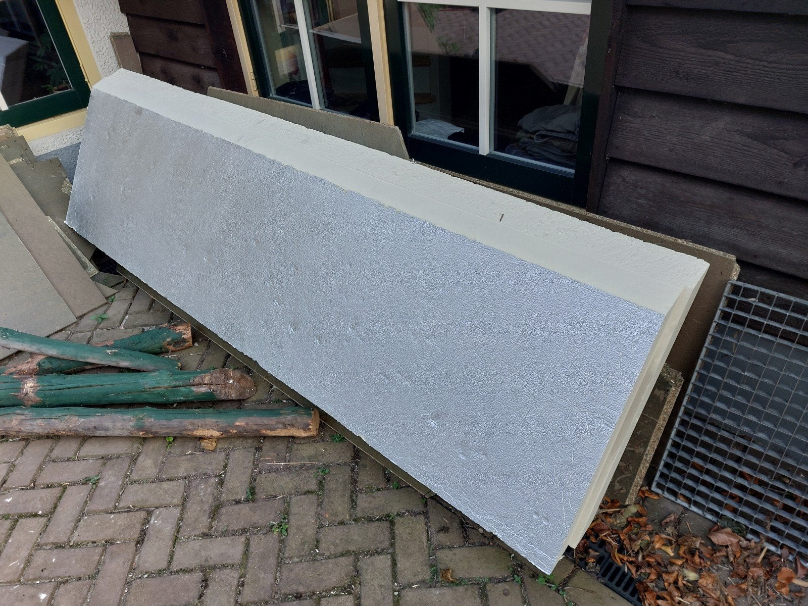Restant PIR-plaat 250 x 80cm, 10cm dik, Ophalen, Vloerisolatie, Nieuw, Hardschuim (Pir)