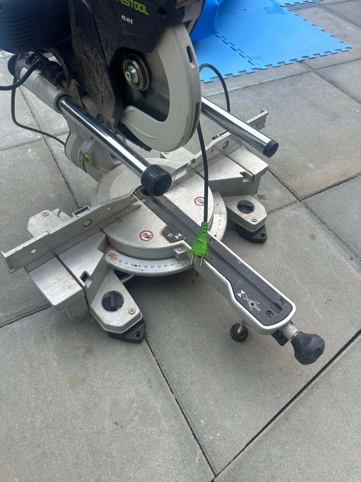 Festool KS 60 E Afkortzaag - Gebruikt, Doe-het-zelf en Verbouw, Gereedschap | Zaagmachines, Ophalen of Verzenden, Gebruikt, 600 tot 1200 watt